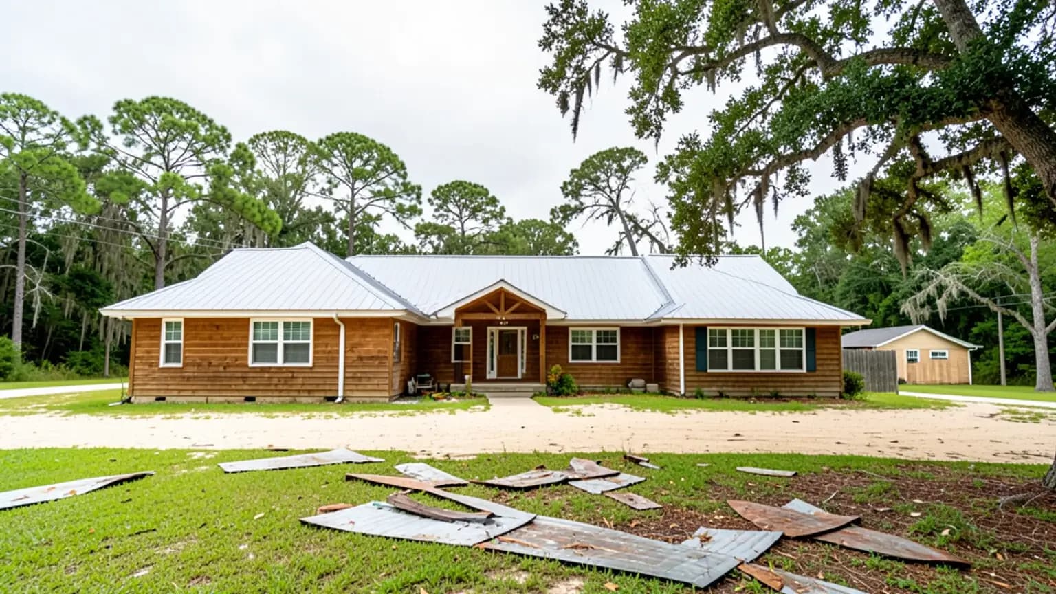 Wind Partial Roof Damage claim scenario