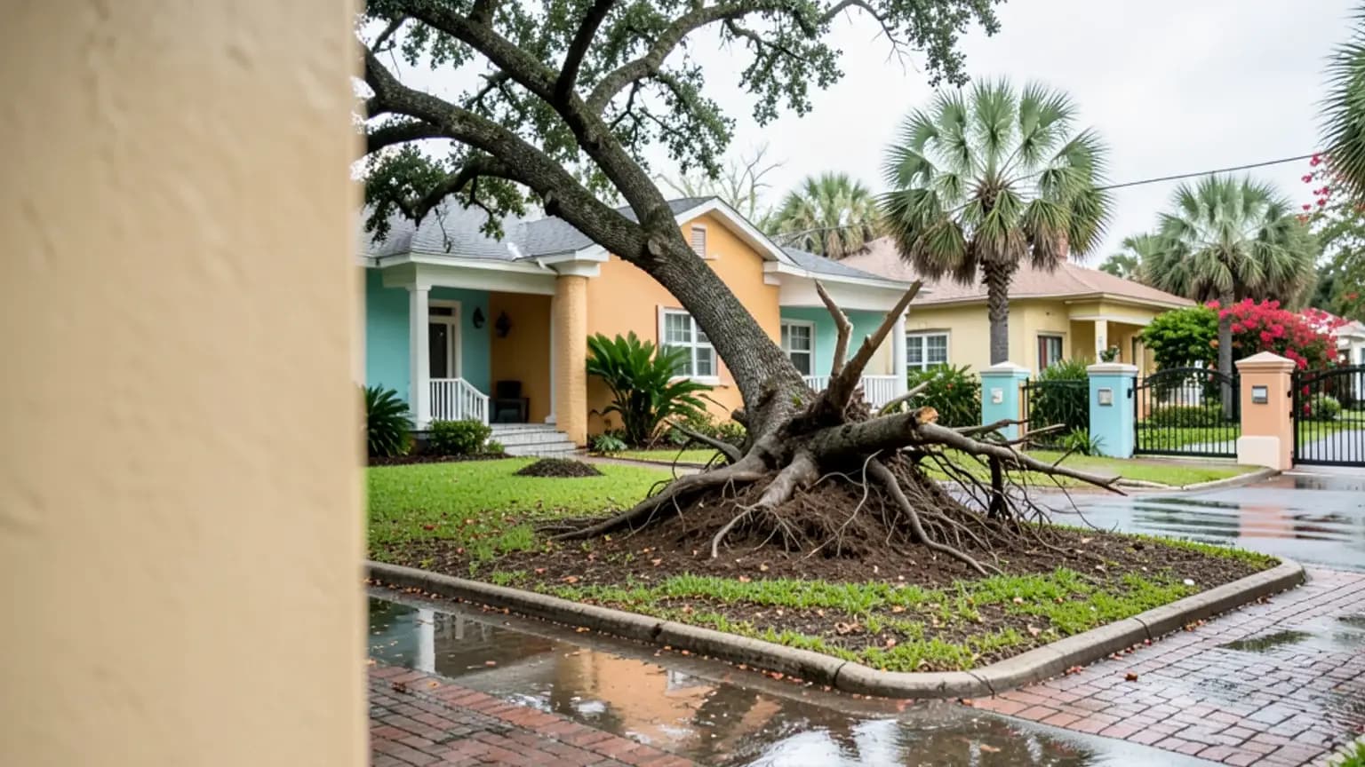 Hurricane Debby storm impact photograph
