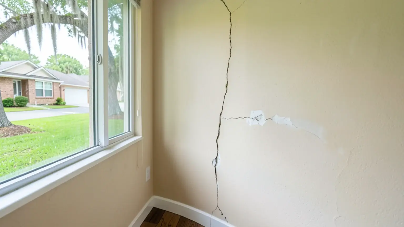 Electrical panel damaged by water; safety concern. body image 1