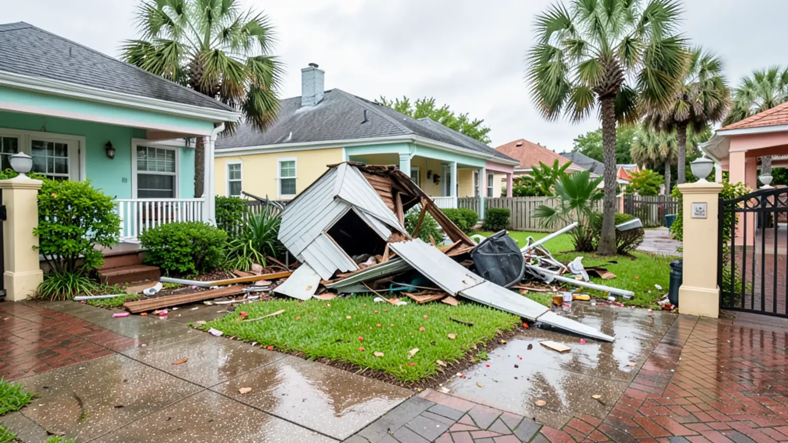 Hurricane AC Unit Damage Florida Claim Guide. body image 1